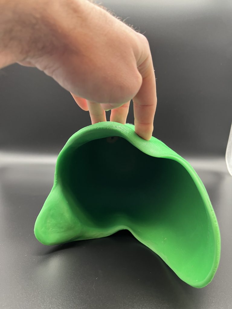 Emboiture souple pour prothèse fémorale - Silicone vert